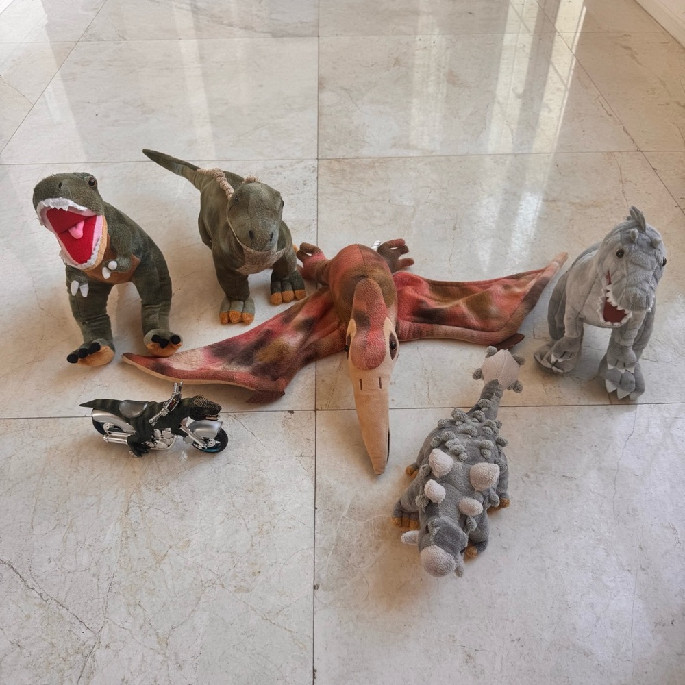Wild Republic and Jurassic World Dinosaur Plush Toy Set